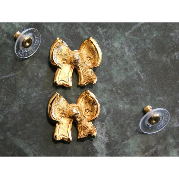 Swarovski Swan Bow Crystal Earrings - Picture 3 of 5